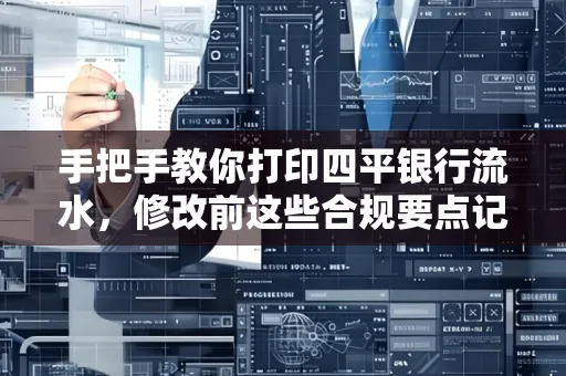 手把手教你打印四平银行流水,修改前这些合规要点记牢